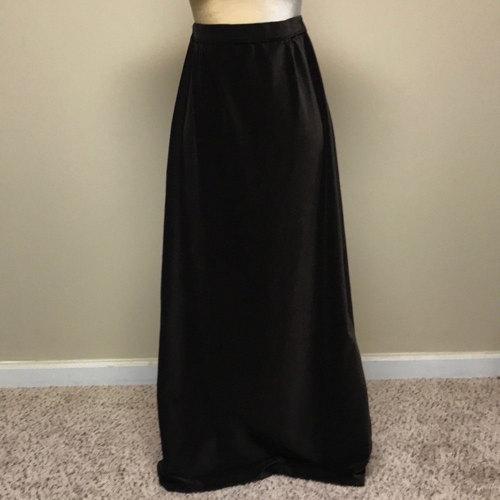 Vintage Long Brown Velvet Skirt